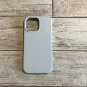 iPhone 14 Pro Max Sleek Silicone Gray Phone Case